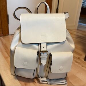 Authentic KC Jagger Ivory Leather Backpack